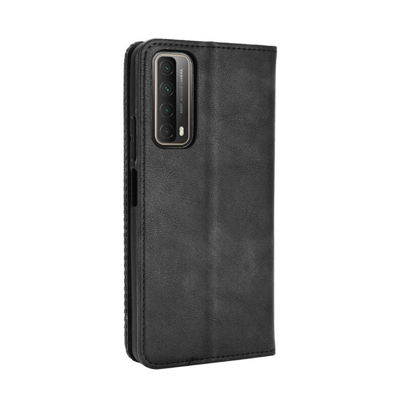 Flip Cover Huawei P Smart 2021 Effet Cuir Vintage Stylisé Flip Cover Huawei P Smart 2021 Effet Cuir Vintage Stylisé