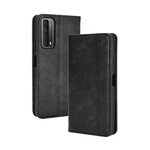 Flip Cover Huawei P Smart 2021 Effet Cuir Vintage Stylisé Flip Cover Huawei P Smart 2021 Effet Cuir Vintage Stylisé
