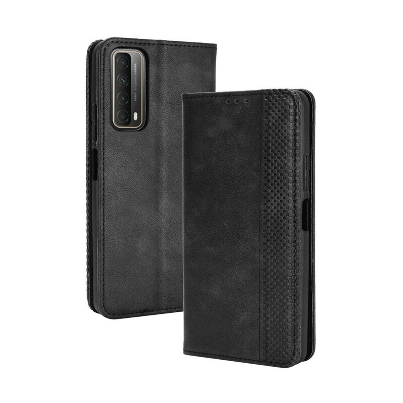 Flip Cover Huawei P Smart 2021 Effet Cuir Vintage Stylisé Flip Cover Huawei P Smart 2021 Effet Cuir Vintage Stylisé