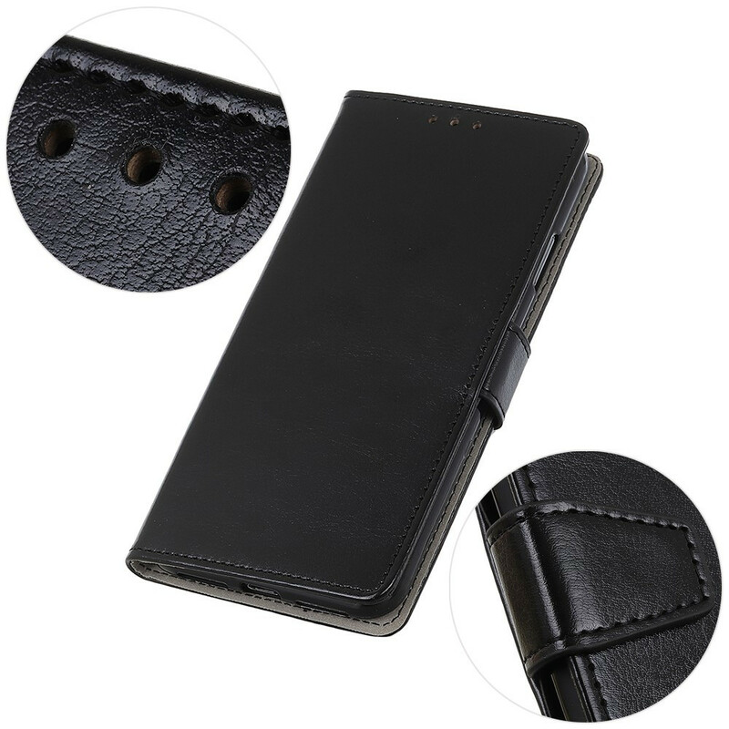 Housse Huawei P Smart 2021 Effet Cuir Brillant Simple Housse Huawei P Smart 2021 Effet Cuir Brillant Simple
