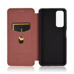Flip Cover Huawei P Smart 2021 Fibre Carbone Flip Cover Huawei P Smart 2021 Fibre Carbone