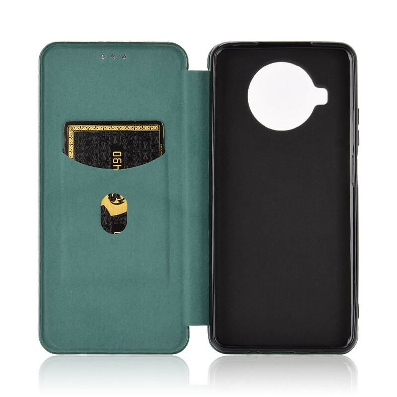Flip Cover Xiaomi Mi 10T Lite Fibre Carbone avec Anneau Support Flip Cover Xiaomi Mi 10T Lite Fibre Carbone avec Anneau Support