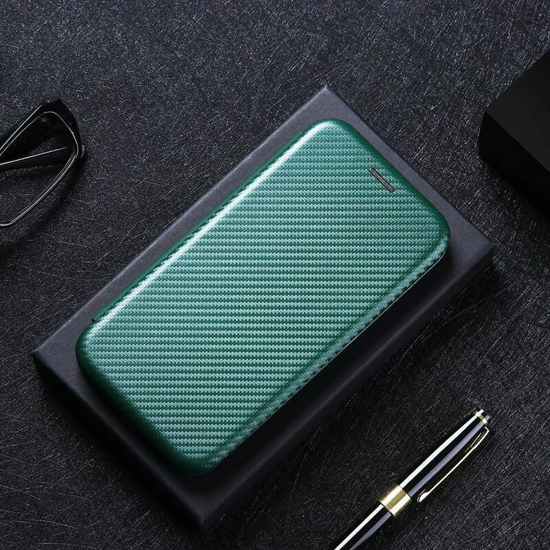 Flip Cover Xiaomi Mi 10T Lite Fibre Carbone avec Anneau Support Flip Cover Xiaomi Mi 10T Lite Fibre Carbone avec Anneau Support