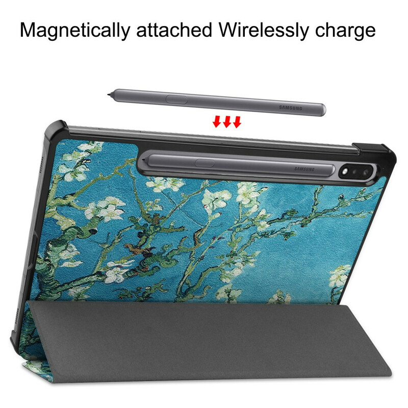 Smart Case Samsung Galaxy Tab S7 Porte-Stylet Branches