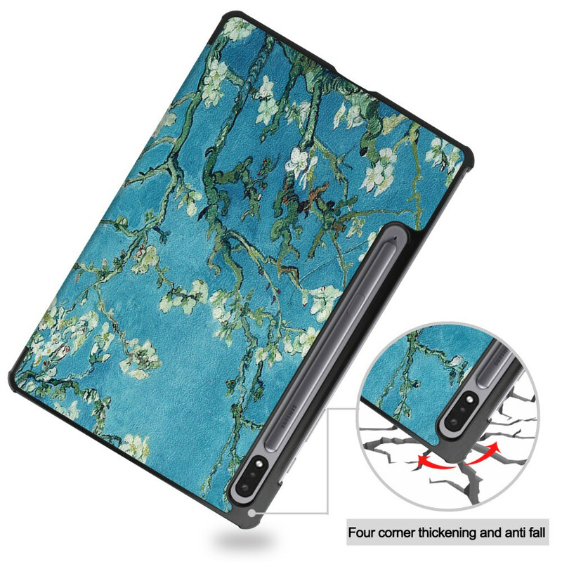 Smart Case Samsung Galaxy Tab S7 Porte-Stylet Branches Smart Case Samsung Galaxy Tab S7 Porte-Stylet Branches