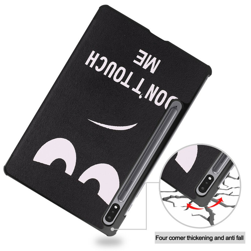 Smart Case Samsung Galaxy Tab S7 Porte-Stylet Don't Touch Me Smart Case Samsung Galaxy Tab S7 Porte-Stylet Don't Touch Me