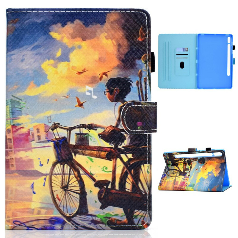 Housse Samsung Galaxy Tab S7 Vélo Art Housse Samsung Galaxy Tab S7 Vélo Art