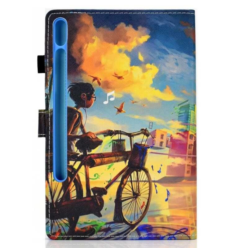 Housse Samsung Galaxy Tab S7 Vélo Art Housse Samsung Galaxy Tab S7 Vélo Art