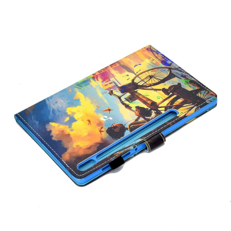 Housse Samsung Galaxy Tab S7 Vélo Art Housse Samsung Galaxy Tab S7 Vélo Art