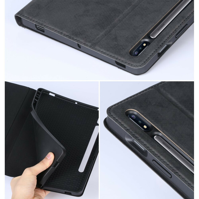 Étui Samsung Galaxy Tab S7 Effet Cuir Business Étui Samsung Galaxy Tab S7 Effet Cuir Business