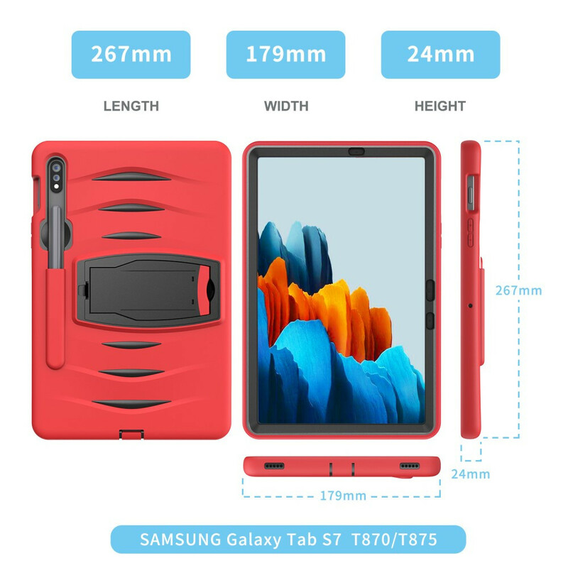 Coque Samsung Galaxy Tab S7 Protection Bumper avec Support