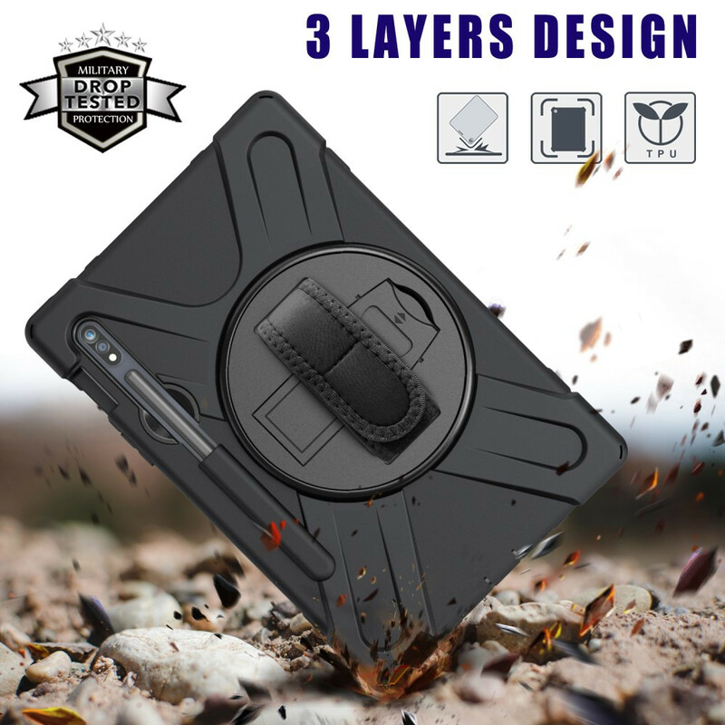 Coque Samsung Galaxy Tab S7 Utra Résistante avec Sangle