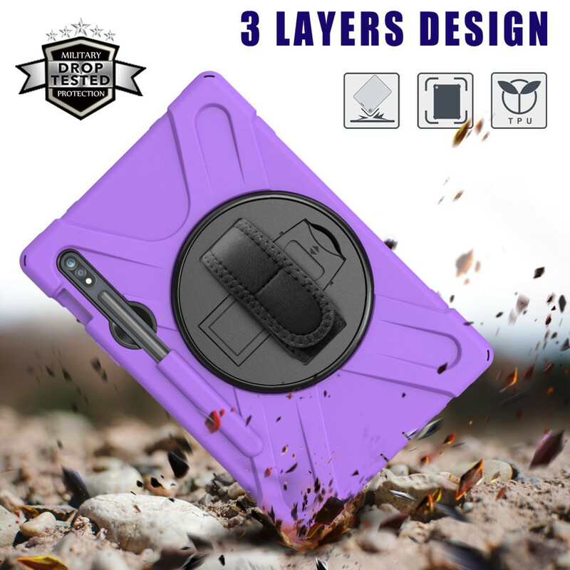 Coque Samsung Galaxy Tab S7 Utra Résistante avec Sangle Coque Samsung Galaxy Tab S7 Utra Résistante avec Sangle