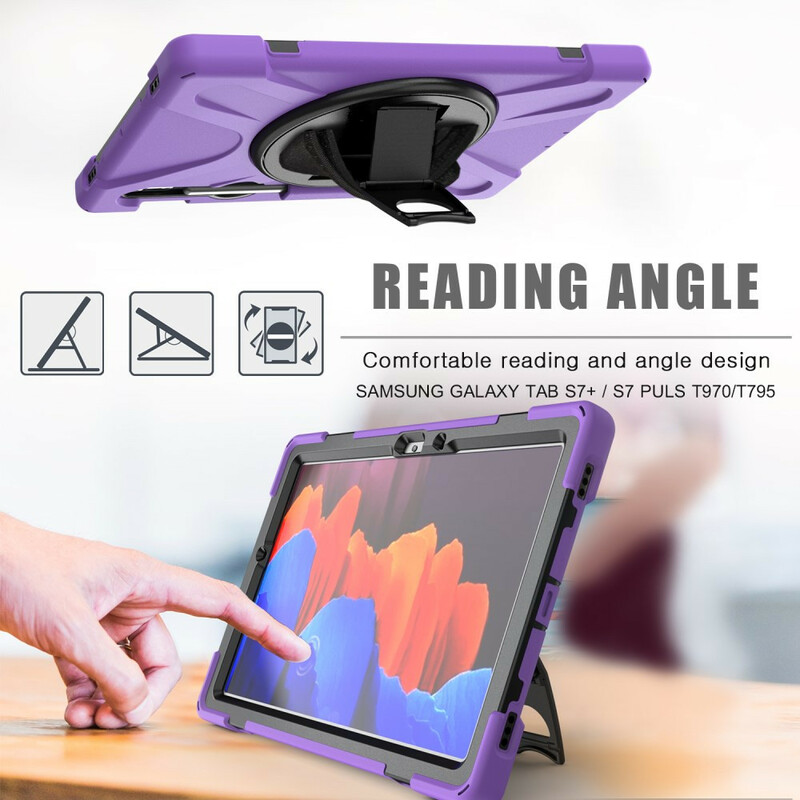 Coque Samsung Galaxy Tab S7 Utra Résistante avec Sangle Coque Samsung Galaxy Tab S7 Utra Résistante avec Sangle