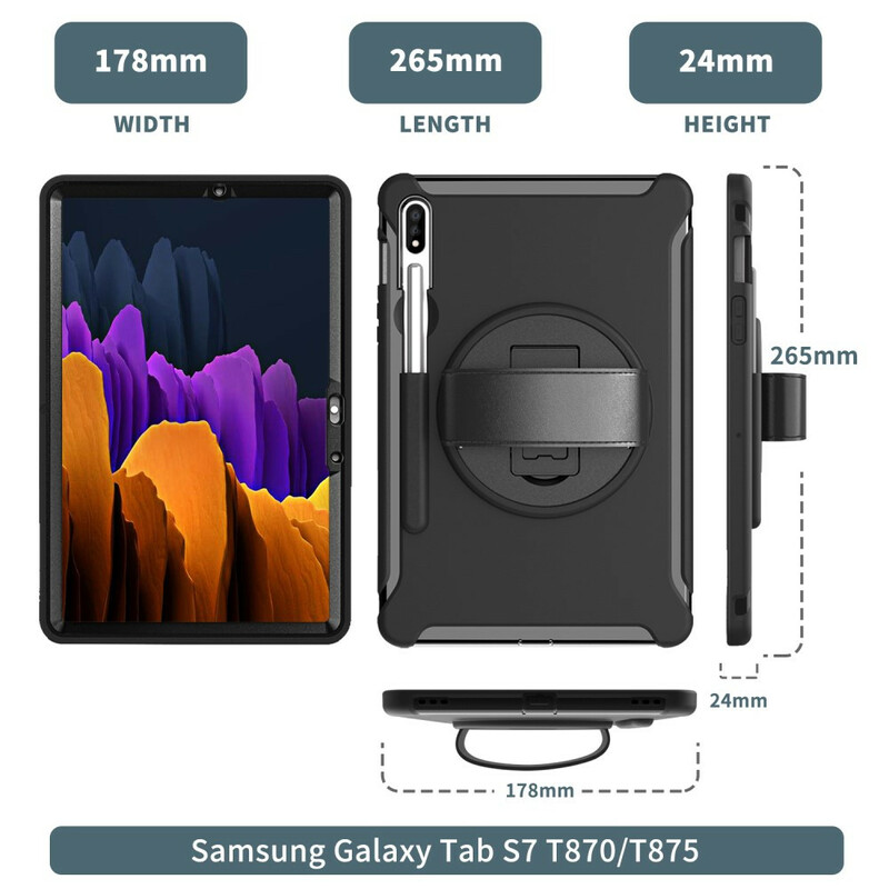 Coque Samsung Galaxy Tab S7 Multi-Fonctionnelle Business Coque Samsung Galaxy Tab S7 Multi-Fonctionnelle Business