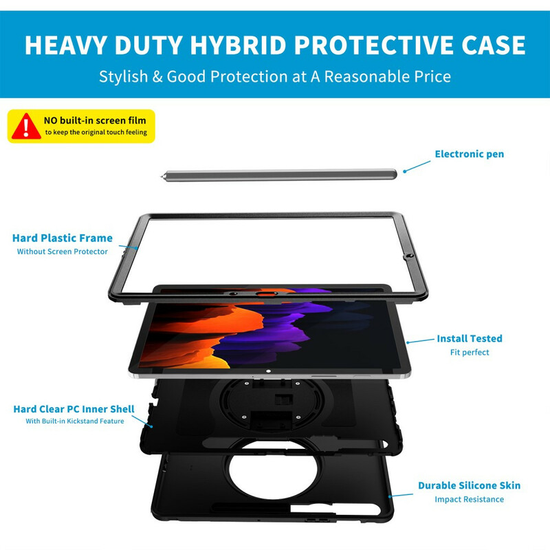 Coque Samsung Galaxy Tab S7 Multi-Fonctionnelle Business Coque Samsung Galaxy Tab S7 Multi-Fonctionnelle Business