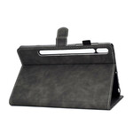 Housse Samsung Galaxy Tab S7 Effet Cuir Design Vintage Housse Samsung Galaxy Tab S7 Effet Cuir Design Vintage