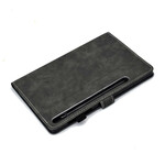 Housse Samsung Galaxy Tab S7 Effet Cuir Design Vintage Housse Samsung Galaxy Tab S7 Effet Cuir Design Vintage