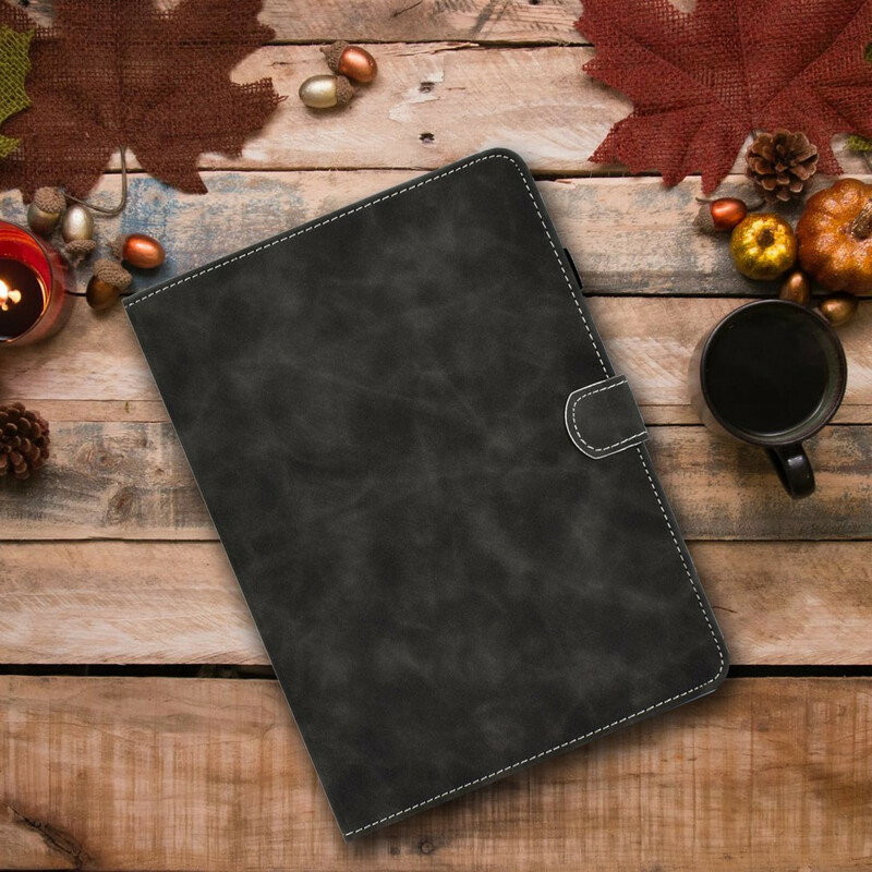Housse Samsung Galaxy Tab S7 Effet Cuir Design Vintage Housse Samsung Galaxy Tab S7 Effet Cuir Design Vintage