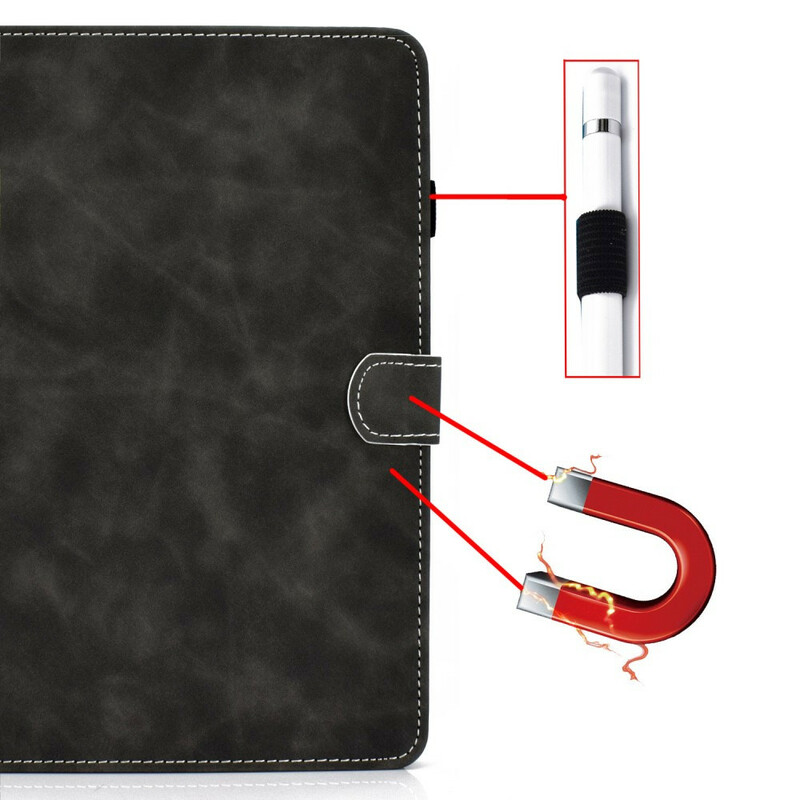 Housse Samsung Galaxy Tab S7 Effet Cuir Design Vintage Housse Samsung Galaxy Tab S7 Effet Cuir Design Vintage