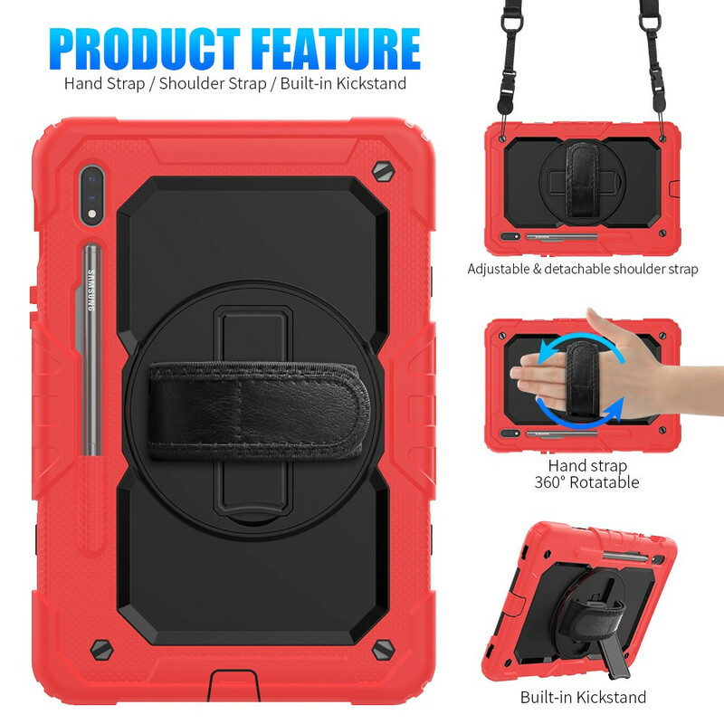 Coque Samsung Galaxy Tab S7 Multi-Fonctionnelle Bicolore Coque Samsung Galaxy Tab S7 Multi-Fonctionnelle Bicolore