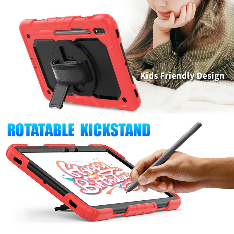Coque Samsung Galaxy Tab S7 Multi-Fonctionnelle Bicolore Coque Samsung Galaxy Tab S7 Multi-Fonctionnelle Bicolore