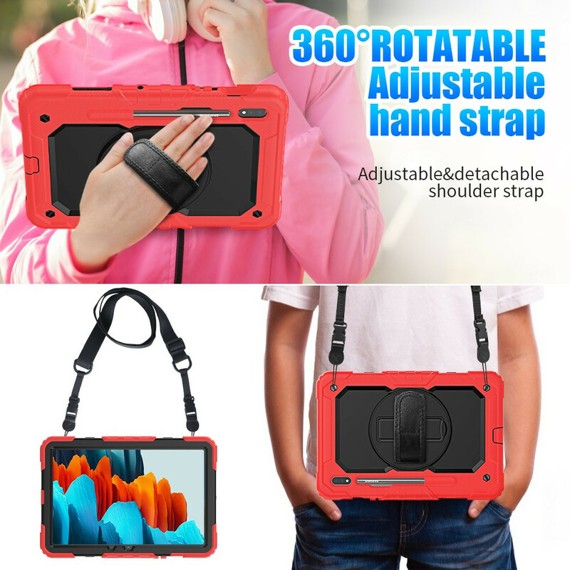 Coque Samsung Galaxy Tab S7 Multi-Fonctionnelle Bicolore Coque Samsung Galaxy Tab S7 Multi-Fonctionnelle Bicolore