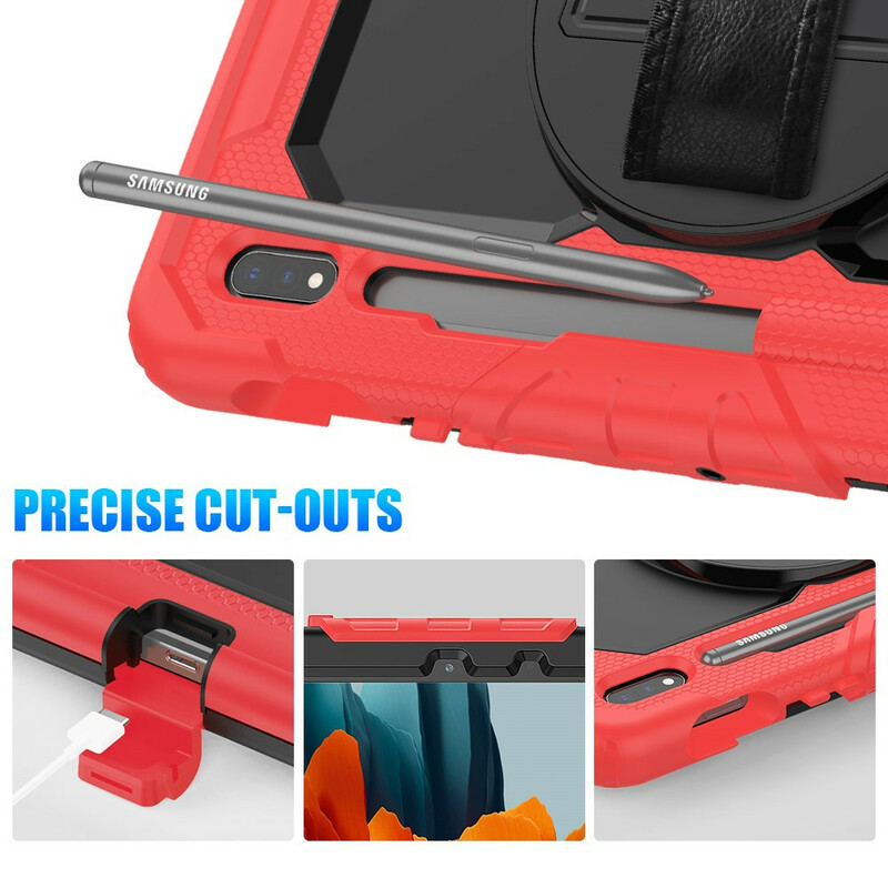 Coque Samsung Galaxy Tab S7 Multi-Fonctionnelle Bicolore Coque Samsung Galaxy Tab S7 Multi-Fonctionnelle Bicolore