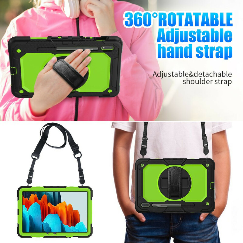 Coque Samsung Galaxy Tab S7 Multi-Fonctionnelle Bicolore 2 Coque Samsung Galaxy Tab S7 Multi-Fonctionnelle Bicolore 2