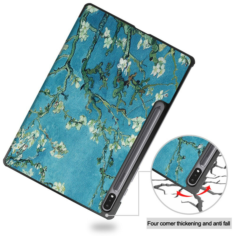 Smart Case Samsung Galaxy Tab S7 Plus Renforcée Branches Smart Case Samsung Galaxy Tab S7 Plus Renforcée Branches