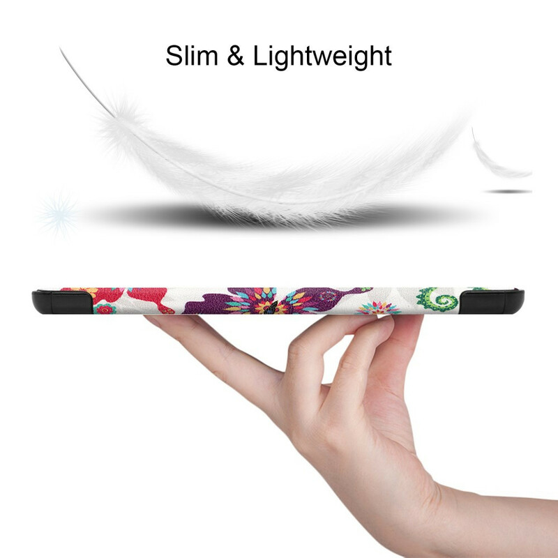 Smart Case Samsung Galaxy Tab S7 Plus Renforcée Papillons et Fleurs Smart Case Samsung Galaxy Tab S7 Plus Renforcée Papillons et Fleurs