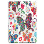 Smart Case Samsung Galaxy Tab S7 Plus Renforcée Papillons et Fleurs Smart Case Samsung Galaxy Tab S7 Plus Renforcée Papillons et Fleurs