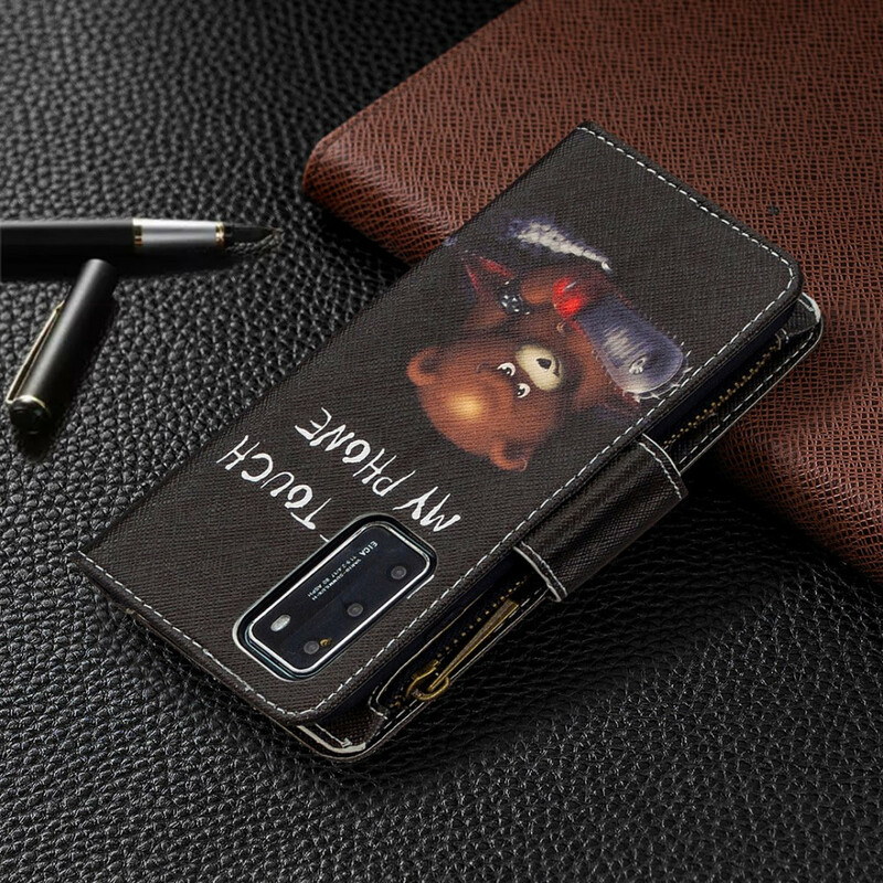 Housse Huawei P40 Poche Zippée Ours Housse Huawei P40 Poche Zippée Ours