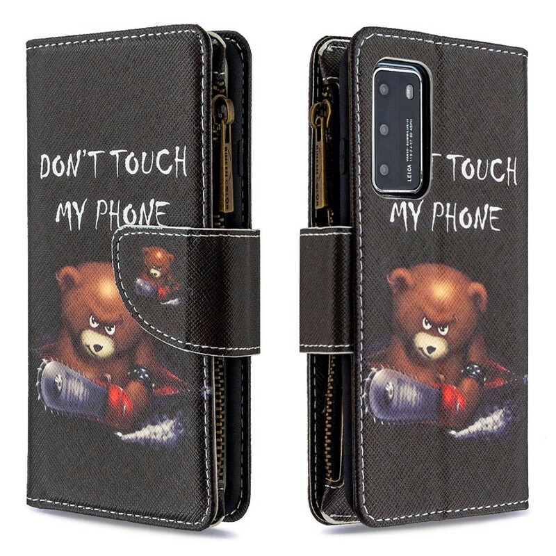 Housse Huawei P40 Poche Zippée Ours Housse Huawei P40 Poche Zippée Ours