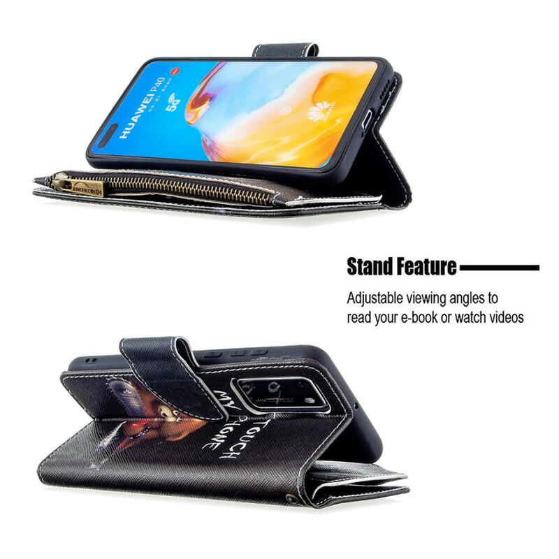 Housse Huawei P40 Poche Zippée Ours Housse Huawei P40 Poche Zippée Ours
