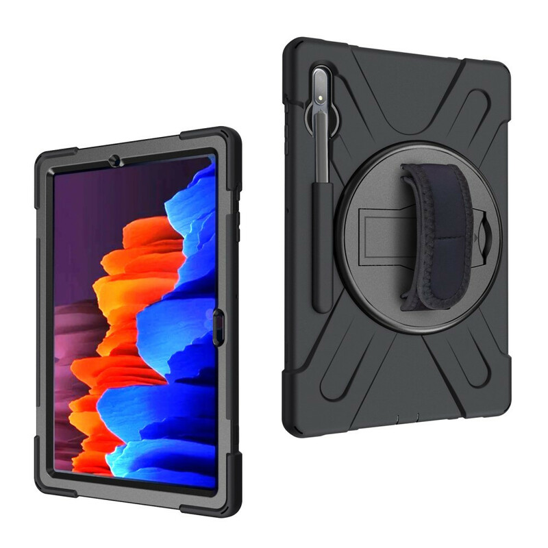 Coque Samsung Galaxy Tab S7 Plus Utra Résistante avec Sangle Coque Samsung Galaxy Tab S7 Plus Utra Résistante avec Sangle