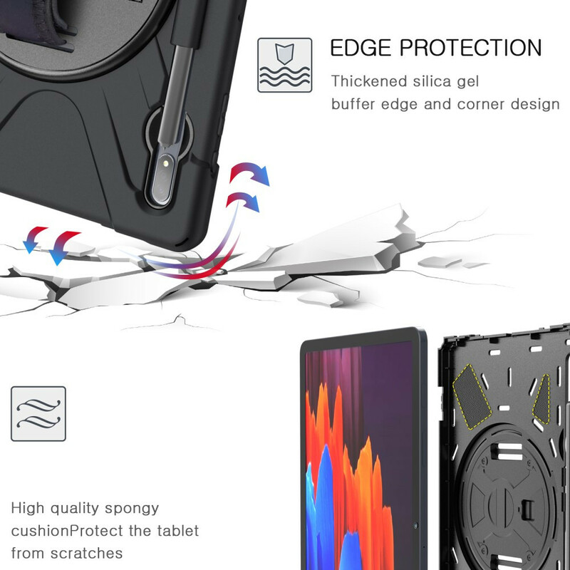 Coque Samsung Galaxy Tab S7 Plus Utra Résistante avec Sangle Coque Samsung Galaxy Tab S7 Plus Utra Résistante avec Sangle