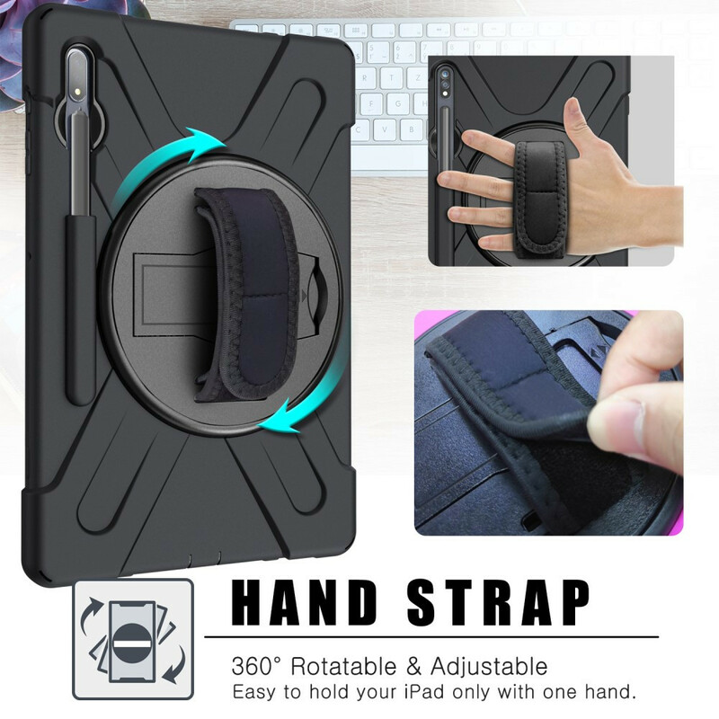 Coque Samsung Galaxy Tab S7 Plus Utra Résistante avec Sangle Coque Samsung Galaxy Tab S7 Plus Utra Résistante avec Sangle
