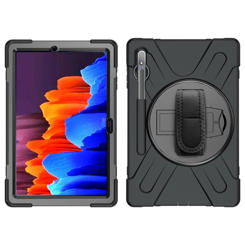 Coque Samsung Galaxy Tab S7 Plus Utra Résistante avec Sangle Coque Samsung Galaxy Tab S7 Plus Utra Résistante avec Sangle