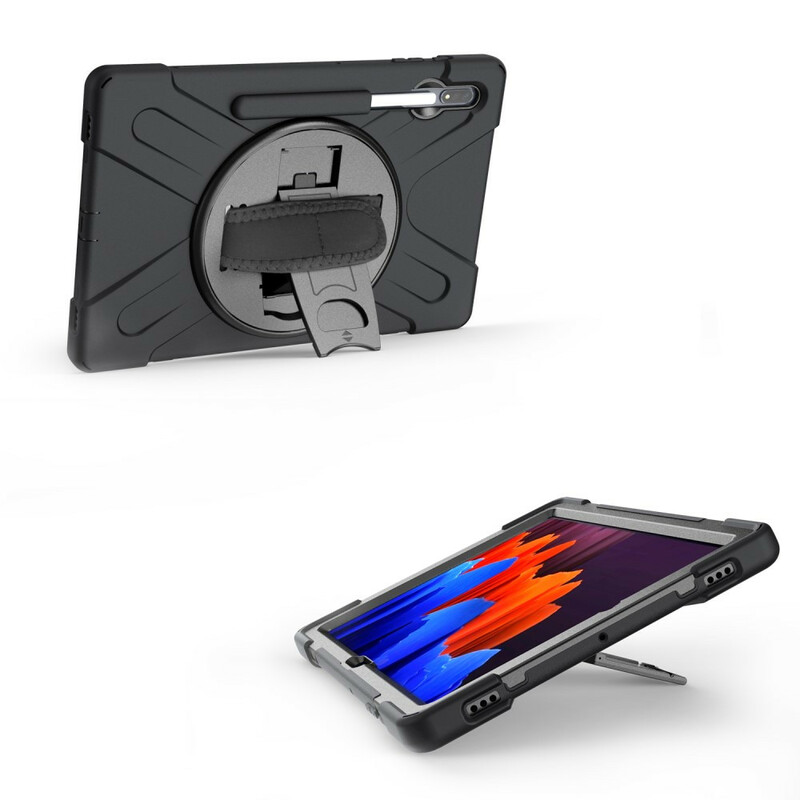 Coque Samsung Galaxy Tab S7 Plus Utra Résistante avec Sangle Coque Samsung Galaxy Tab S7 Plus Utra Résistante avec Sangle