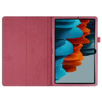 Étui Samsung Galaxy Tab S7 Plus Simili Cuir Litchi Étui Samsung Galaxy Tab S7 Plus Simili Cuir Litchi