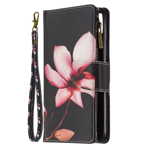 Housse Realme C11 Poche Zippée Fleur