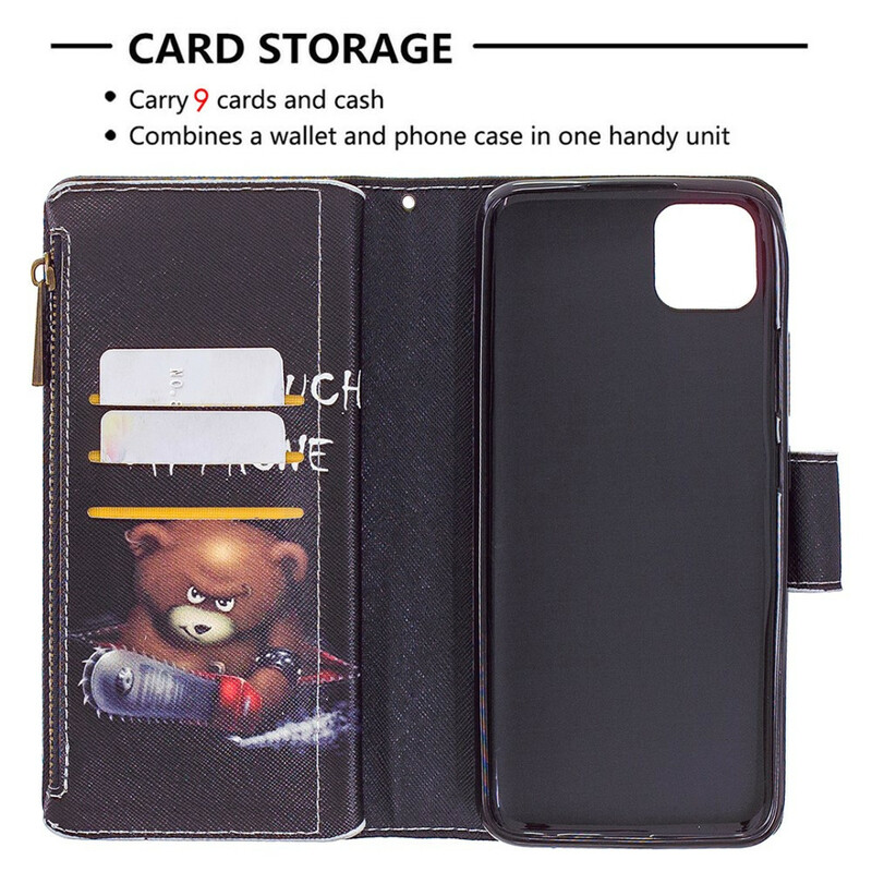 Housse Realme C11 Poche Zippée Ours Housse Realme C11 Poche Zippée Ours