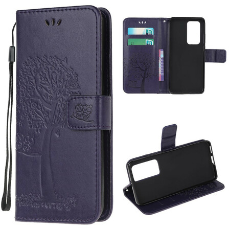 Housse Xiaomi Mi 10T / 10T Pro Arbre et Hiboux à Lanière