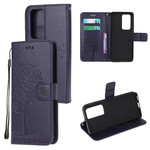 Housse Xiaomi Mi 10T / 10T Pro Arbre et Hiboux à Lanière