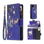 Housse Realme C11 Poche Zippée Papillons Dorés Housse Realme C11 Poche Zippée Papillons Dorés