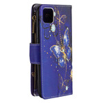 Housse Realme C11 Poche Zippée Papillons Dorés Housse Realme C11 Poche Zippée Papillons Dorés
