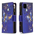 Housse Realme C11 Poche Zippée Papillons Dorés Housse Realme C11 Poche Zippée Papillons Dorés