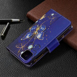 Housse Realme C11 Poche Zippée Papillons Dorés Housse Realme C11 Poche Zippée Papillons Dorés