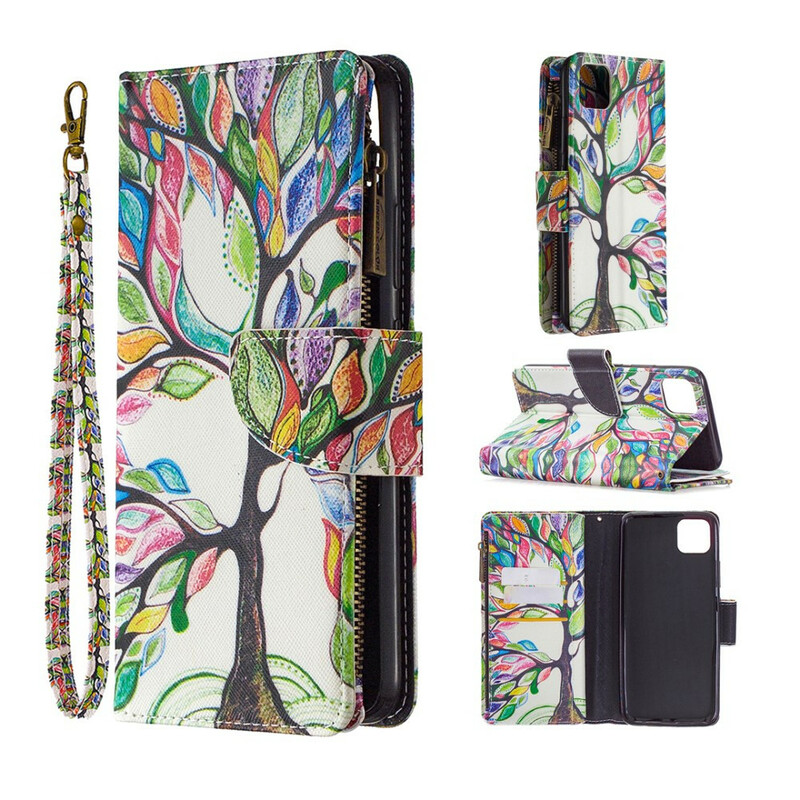 Housse Realme C11 Poche Zippée Arbre Housse Realme C11 Poche Zippée Arbre